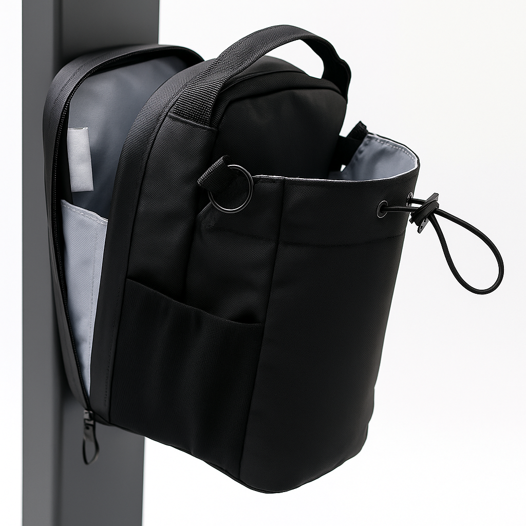 GripFlow™ – Hands-Free Hydration Bag