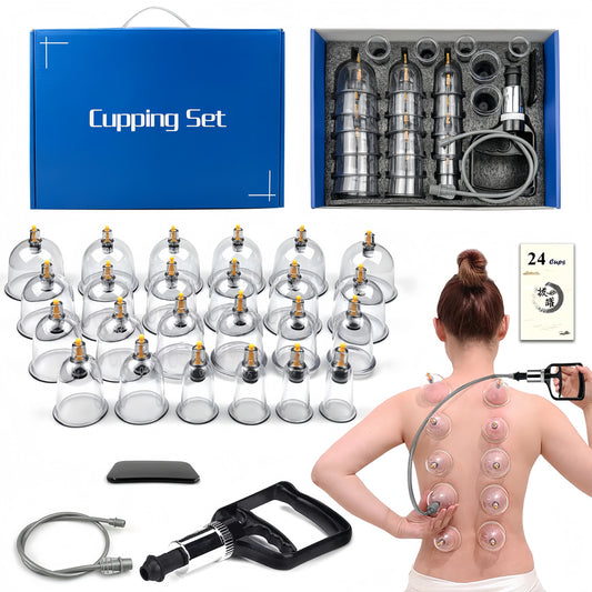 RelivaCup™ Premium 24-Piece Cupping Therapy Kit